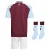 Aston Villa Kotipaita Lapsille 2024-25 Lyhythihainen (+ shortsit)